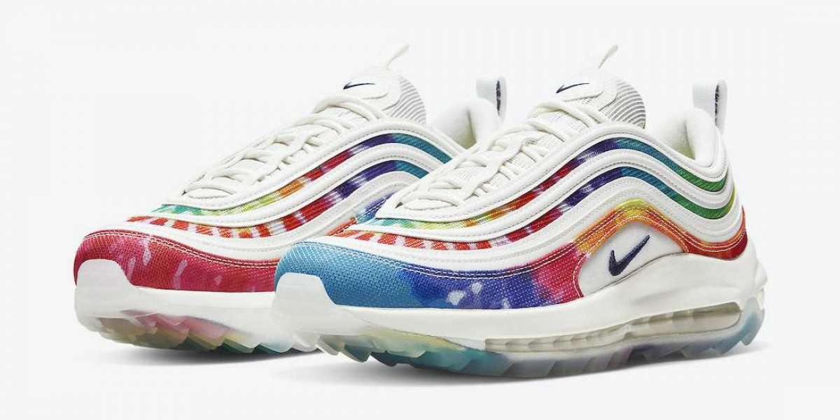 CK1219-100 Nike Air Max 97 Golf “Tie Dye” to release on  August 6th