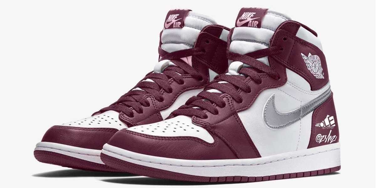 Latest 2021 Air Jordan 1 High OG “Bordeaux” 555088-611 Basketball Shoes