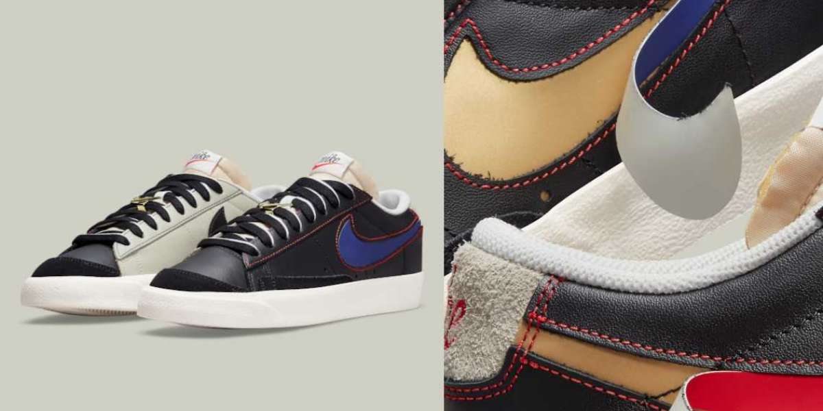 Another Nike Blazer Low '77 commemorating Swoosh with a removable logo