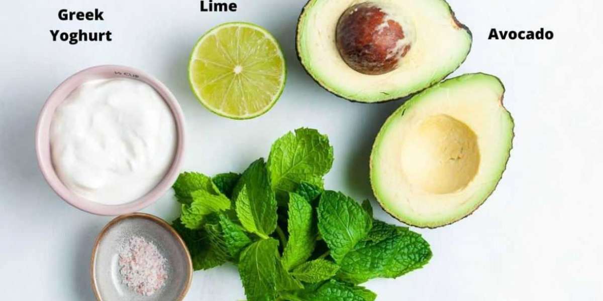 Flavorful And Healthy Avocado Mint Yogurt