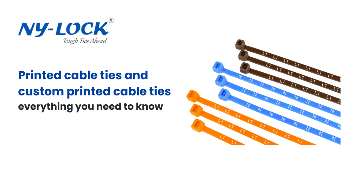 Printed cable ties and custom printed cable ties – everything you need to know
