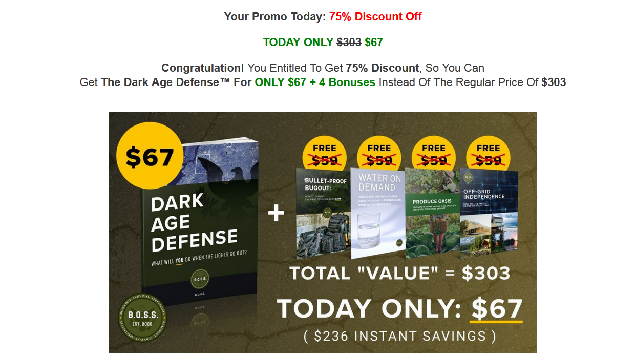 Dark Age Defense | Best Survival Book! Reviews & Price